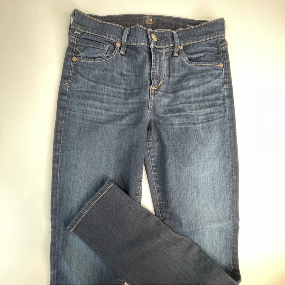 Citizens of Humanity Thompson Medium Rise Cropped Skinny Jean dark - Picture 1 of 17